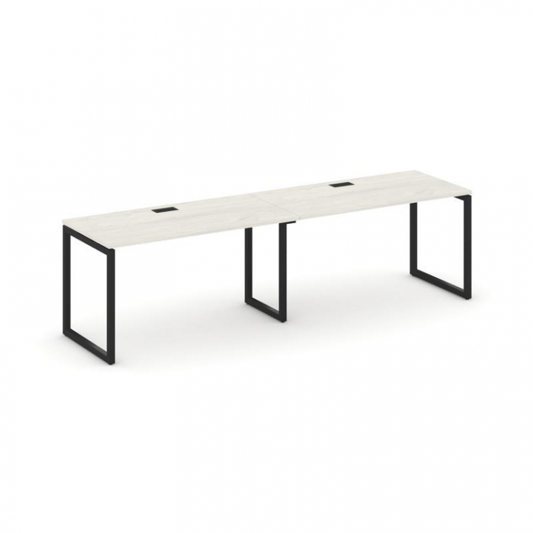 Style Project Рабочая станция 1 сторон. SN-4O.ORS-003 Дуб Наварра/Металл Черный 2760*600*750