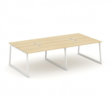 Style Project Рабочая станция 2-х сторон. SN-4T1.DRS-034 Акация Лорка/Металл Белый/Заглушка Пластик