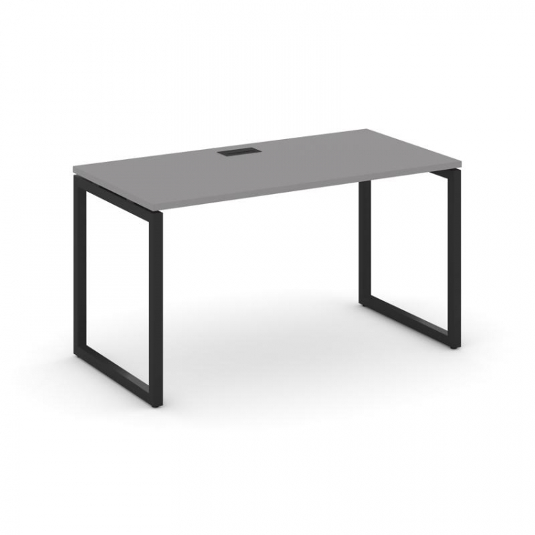 Стайл Проджект Стол письменный SN-4O.SP-001 Серый Пепел/Металл Черный 980*600*750