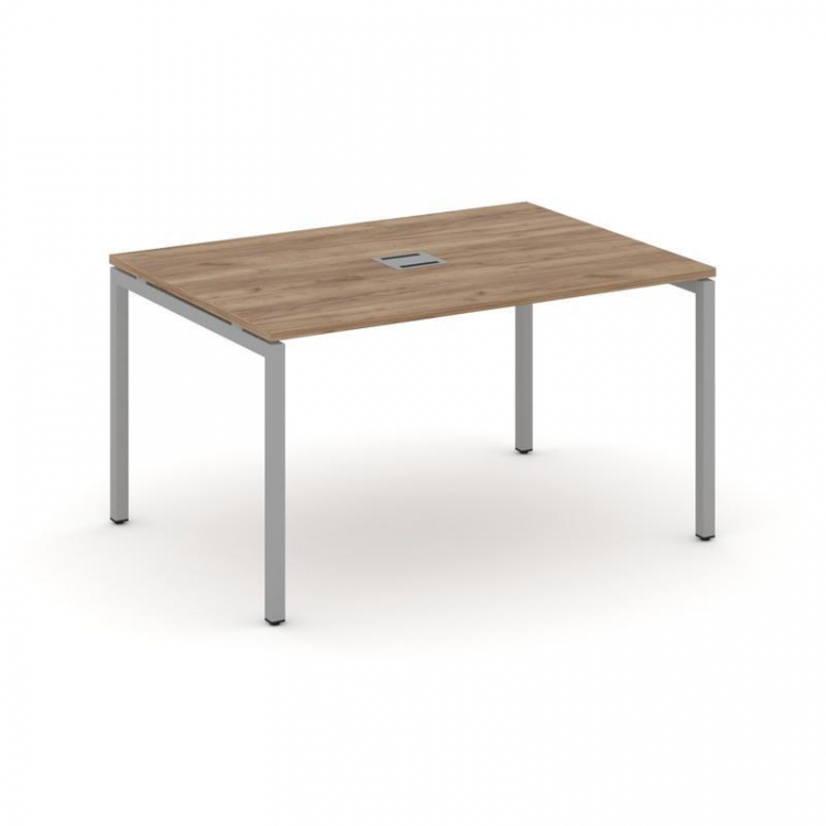 Style Project Стол переговорный SN-4P.SPRG-003 Дуб Табак/Металл Серый 1380*980*750