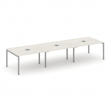 Style Project Стол переговорный SN-4P.SPRG-052 Дуб Наварра/Металл Серый 3540*1180*750