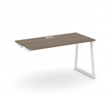 Style Project Стол-приставка к опор. элем. SN-4T1.OPRS-004 Вяз Благородный/Металл Белый/Заглушка Пла