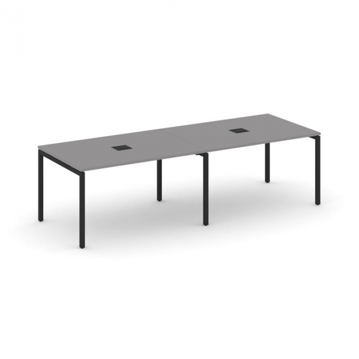 Стайл Проджект Стол переговорный SN-4P.SPRG-012 Серый Пепел/Металл Черный 2360*980*750