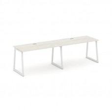 Style Project Рабочая станция 1 сторон. SN-4T1.ORS-024 Дуб Наварра/Металл Белый/Заглушка Пластик Бел