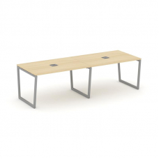 Style Project Стол переговорный SN-4T2.SPRG-014 Акация Лорка/Металл Серый/Заглушка Металл Серый 3160