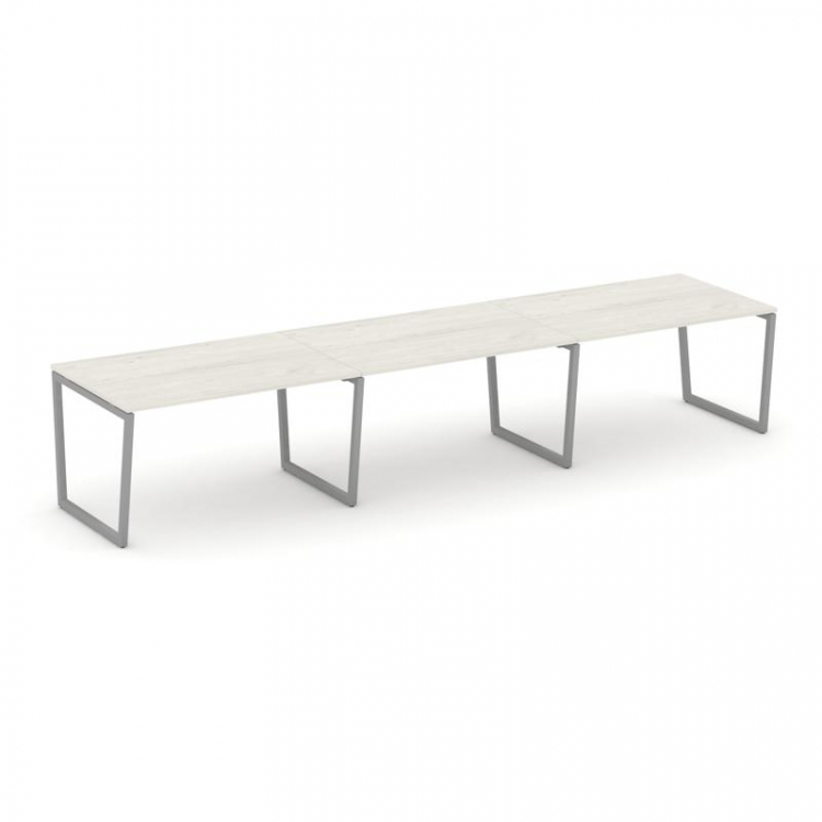 Style Project Стол переговорный SN-4T2.SPRG-024.3 Дуб Наварра/Металл Серый 4740*980*750