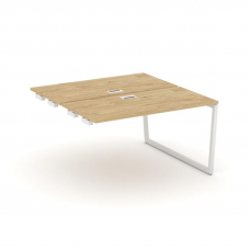 Style Project Стол-приставка к опор. элем. SN-4T2.DPRS-001 Тиквуд Светлый/Металл Белый/Заглушка Плас