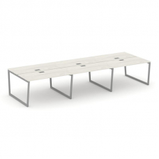 Style Project Рабочая станция 2-х сторон. SN-4T2.DRS-084 Дуб Наварра/Металл Серый/Заглушка Пластик С