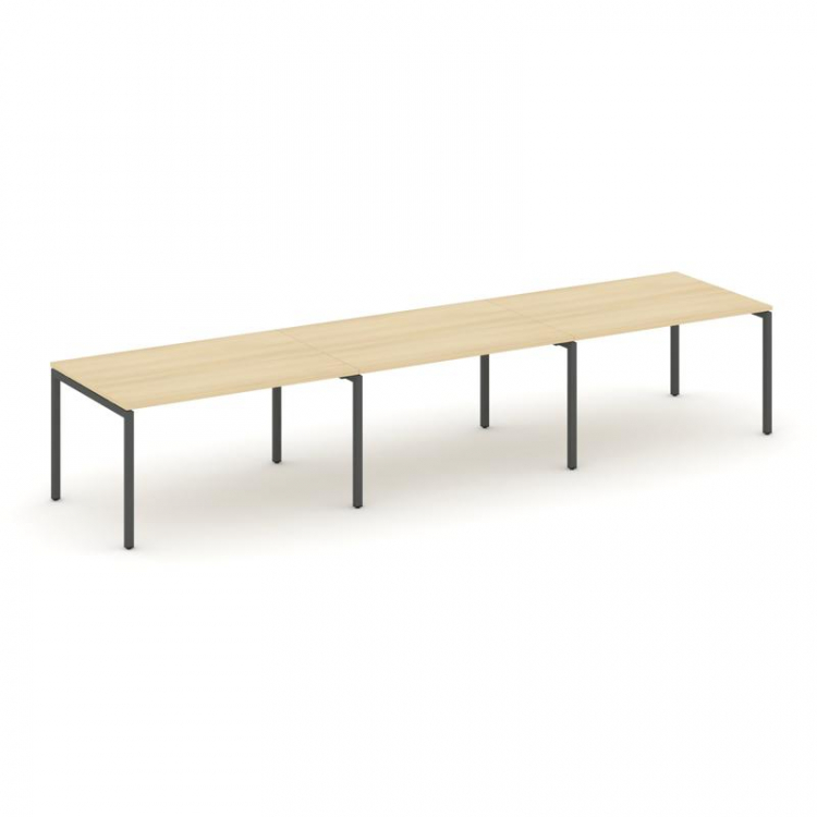 Style Project Стол переговорный SN-4P.SPRG-024.3 Акация Лорка/Металл Антрацит 4740*980*750