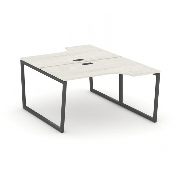 Style Project Рабочая станция эргоном. SN-4T2.DRPA-012 Дуб Наварра/Металл Антрацит/Черный Пластик 15