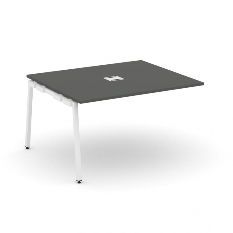 Style Project Проходной наб. элем. перег. стола SN-4A.NSPRG-032 Антрацит/Металл Белый 1180*1180*750