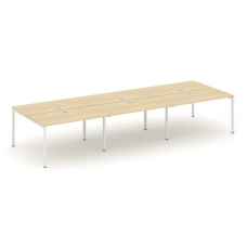 Style Project Рабочая станция 2-х сторон. SN-4P.DRS-064 Акация Лорка/Металл Белый 4740*1232*750