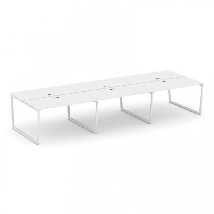 Style Project Рабочая станция 2-х сторон. SN-4T2.DRS-084 Белый/Металл Белый/Заглушка Пластик Белый 4