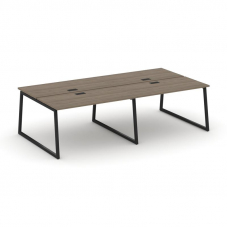 Style Project Рабочая станция 2-х сторон. SN-4T1.DRS-054 Вяз Благородный/Металл Черный/Заглушка Плас