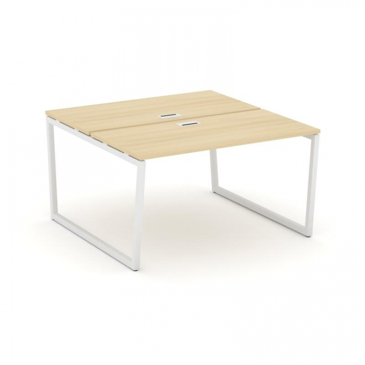 Style Project Рабочая станция 2-х сторон. SN-4T2.DRS-013 Акация Лорка/Металл Белый/Заглушка Пластик