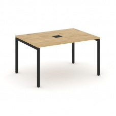 Style Project Стол переговорный SN-4P.SPRG-003 Тиквуд Светлый/Металл Черный 1380*980*750