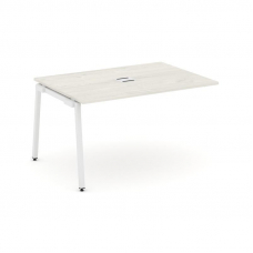 Style Project Проходной наб. элем. перег. стола SN-4A.NSPRG-001 Дуб Наварра/Металл Белый 980*980*750