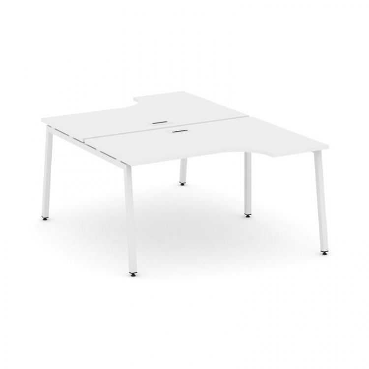 Style Project Рабочая станция эргоном. SN-4A.DRPA-021 Белый/Металл Белый 1380*1632/1992*750