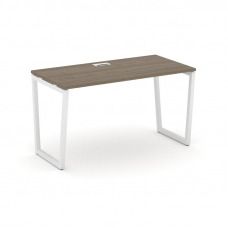 Style Project Стол письменный SN-4T2.SP-023 Вяз Благородный/Металл Белый/Заглушка Пластик Белый 1380