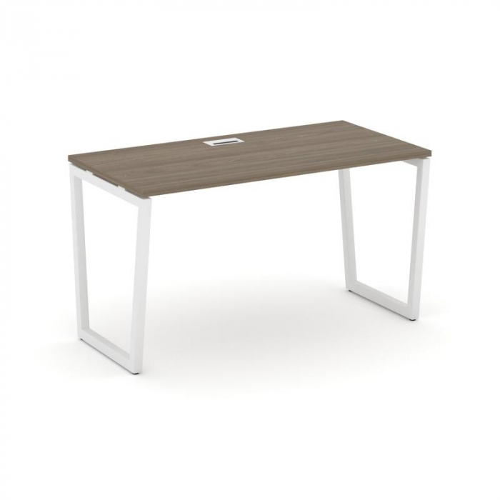 Style Project Стол письменный SN-4T2.SP-023 Вяз Благородный/Металл Белый/Заглушка Пластик Белый 1380