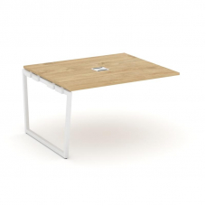 Style Project Проходной наб. элем. перег. стола SN-4T2.NSPRG-034 Тиквуд Светлый/Металл Белый/Заглушк