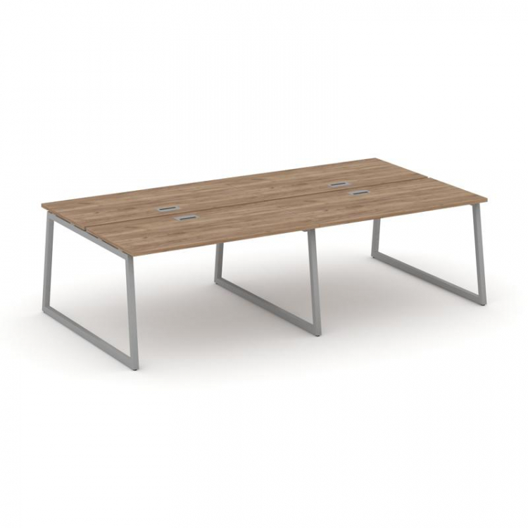 Style Project Рабочая станция 2-х сторон. SN-4T1.DRS-041 Дуб Табак/Металл Серый/Заглушка Пластик Сер