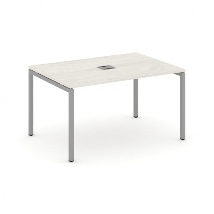 Style Project Стол переговорный SN-4P.SPRG-004 Дуб Наварра/Металл Серый 1580*980*750