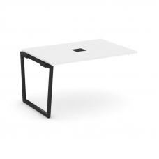 Style Project Проходной наб. элем. перег. стола SN-4T2.NSPRG-002 Белый/Металл Черный/Заглушка Металл