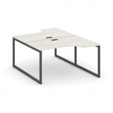 Style Project Рабочая станция эргоном. SN-4O.DRPA-012 Дуб Наварра/Металл Антрацит 1580*1432/1992*750