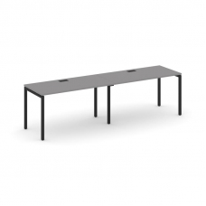 Стайл Проджект Рабочая станция односторонняя SN-4P.ORS-021 Серый Пепел/Металл Черный 1960*800*750