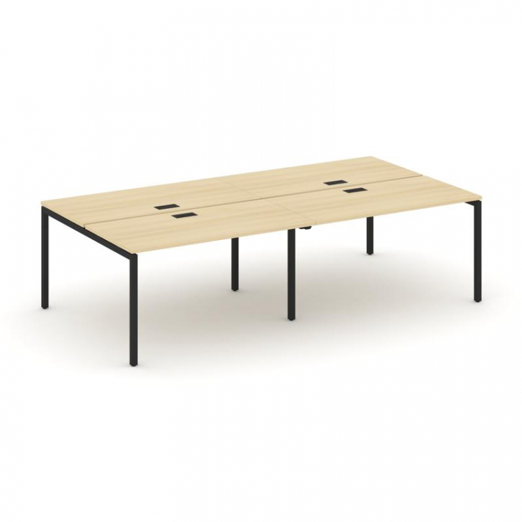 Style Project Рабочая станция 2-х сторон. SN-4P.DRS-031 Акация Лорка/Металл Черный 1960*1232*750