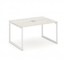 Style Project Стол переговорный SN-4O.SPRG-001 Дуб Наварра/Металл Белый 980*980*750