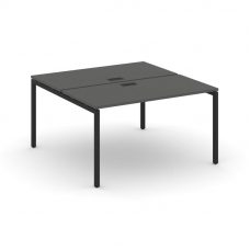 Style Project Рабочая станция 2-х сторон. SN-4P.DRS-014 Антрацит/Металл Черный 1580*1432*750
