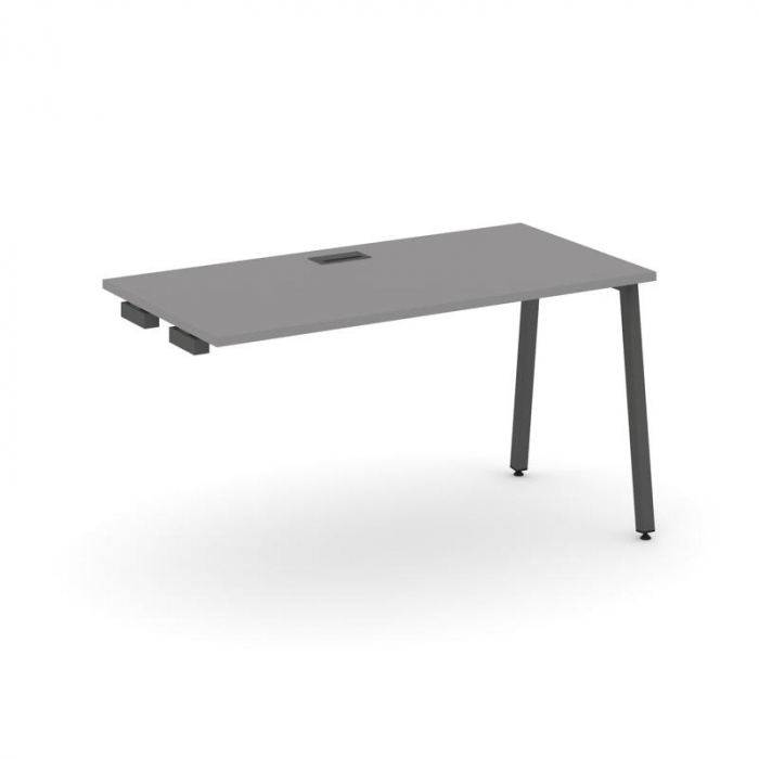 Стайл Проджект Стол приставка к опорным элементам SN-4A.OPRS-003 Серый Пепел/Металл Антрацит 1380*60
