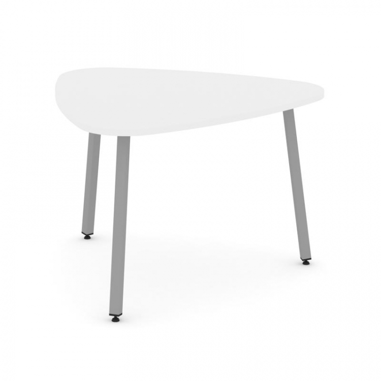Style Project Стол переговорный SN-4.SPRG-71.3 Белый/Металл Серый 1200*1200*750