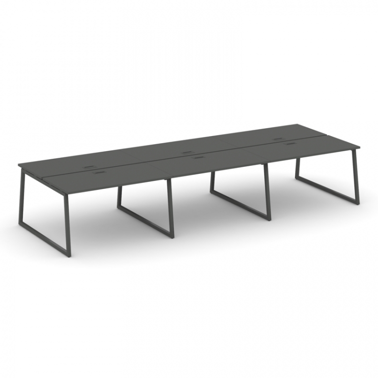 Style Project Рабочая станция 2-х сторон. SN-4T1.DRS-072 Антрацит/Металл Антрацит/Заглушка Пластик Ч