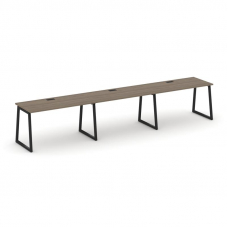 Style Project Рабочая станция 1 сторон. SN-4T1.ORS-042 Вяз Благородный/Металл Черный/Заглушка Пласти