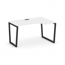 Style Project Стол рабочий эргоном. SN-4T2.SPA-001(R) Белый/Металл Черный/Заглушка Пластик Черный 13