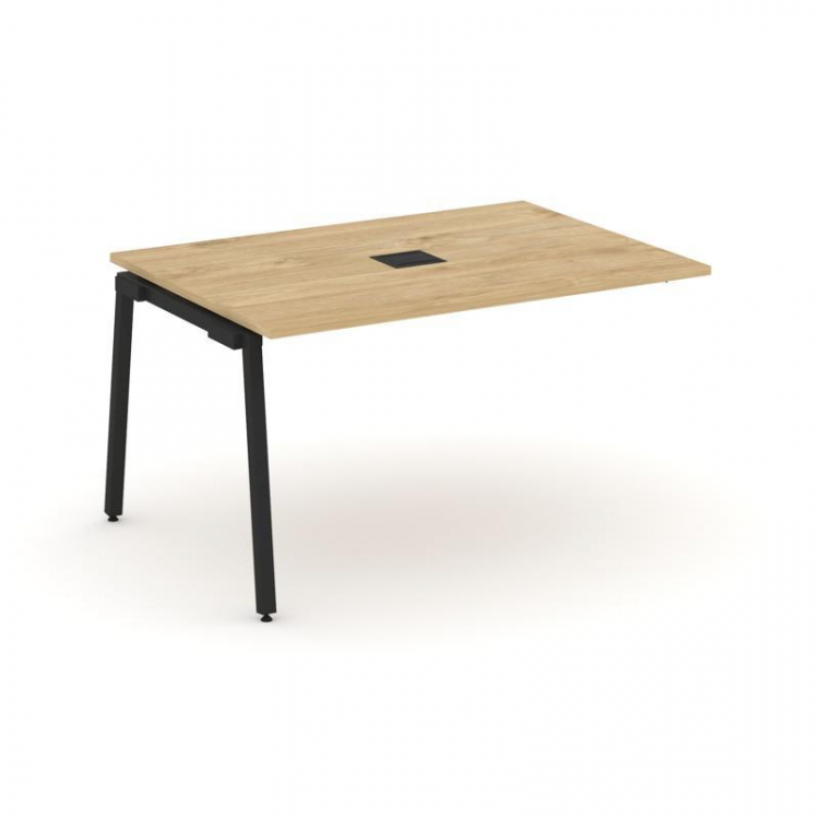 Style Project Проходной наб. элем. перег. стола SN-4A.NSPRG-003 Тиквуд Светлый/Металл Черный 1380*98