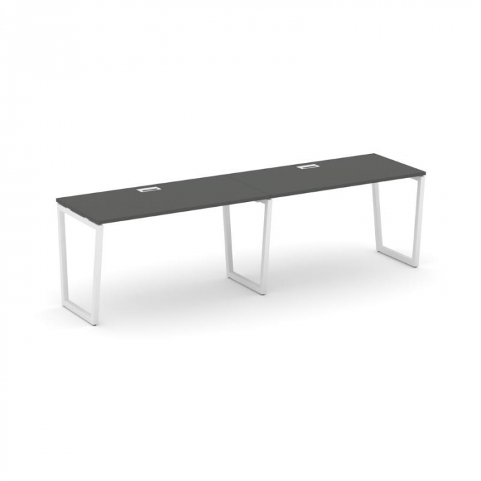 Style Project Рабочая станция 1 сторон. SN-4T2.ORS-013 Антрацит/Металл Белый/Заглушка Пластик Белый