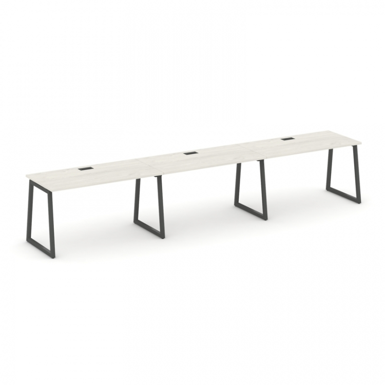 Style Project Рабочая станция 1 сторон. SN-4T1.ORS-032 Дуб Наварра/Металл Антрацит/Заглушка Пластик