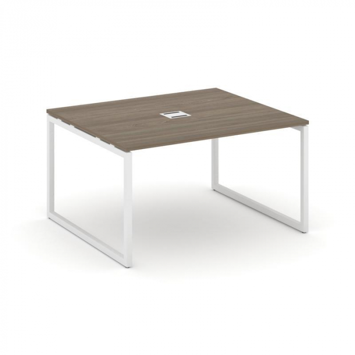 Style Project Стол переговорный SN-4O.SPRG-034 Вяз Благородный/Металл Белый 1580*1180*750