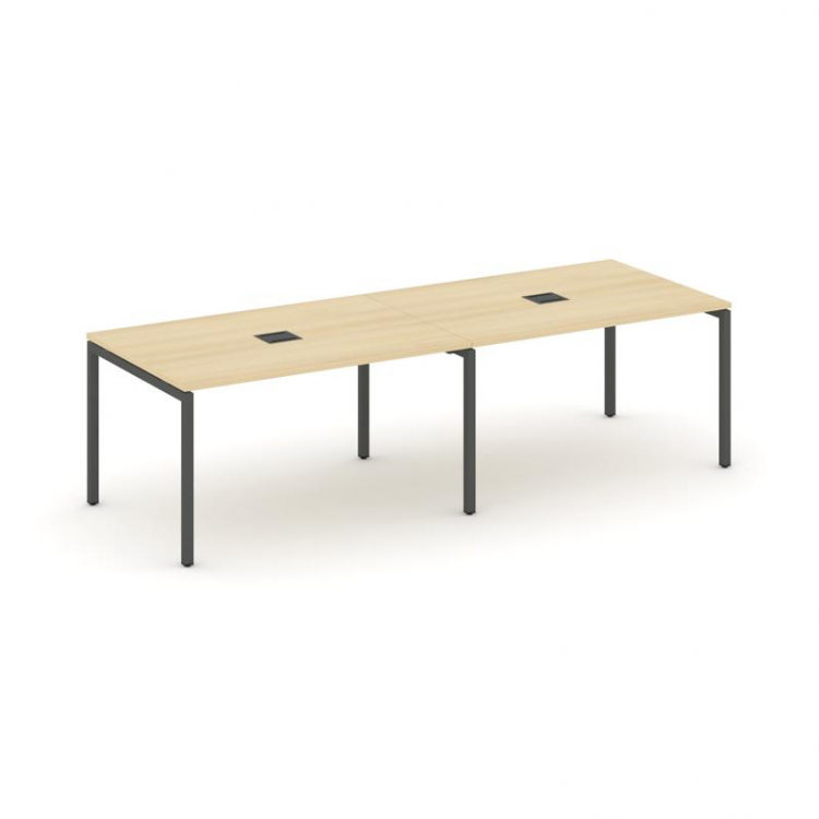 Style Project Стол переговорный SN-4P.SPRG-014 Акация Лорка/Металл Антрацит 3160*980*750