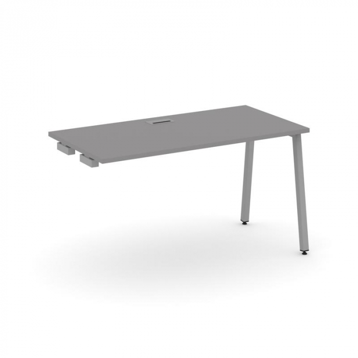 Стайл Проджект Стол приставка к опорным элементам SN-4A.OPRS-023 Серый Пепел/Металл Серый 1380*800*7