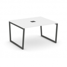 Style Project Стол переговорный SN-4T2.SPRG-032 Белый/Металл Антрацит/Заглушка Металл Антрацит 1180*