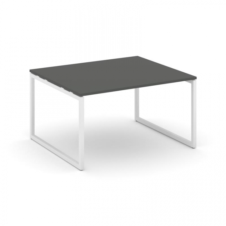 Style Project Стол переговорный SN-4O.SPRG-034.3 Антрацит/Металл Белый 1580*1180*750