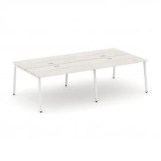 Style Project Рабочая станция 2-х сторон. SN-4A.DRS-033 Дуб Наварра/Металл Белый 2760*1232*750