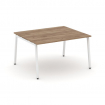 Style Project Стол переговорный SN-4A.SPRG-033.3 Дуб Табак/Металл Белый 1380*1180*750