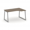 Style Project Стол рабочий эргоном. SN-4T1.SPA-022(R) Вяз Благородный/Металл Серый/Заглушка Пластик
