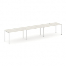 Style Project Рабочая станция 1 сторон. SN-4P.ORS-032 Дуб Наварра/Металл Белый 3540*600*750